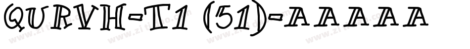QURVH-T1 (51)字体转换